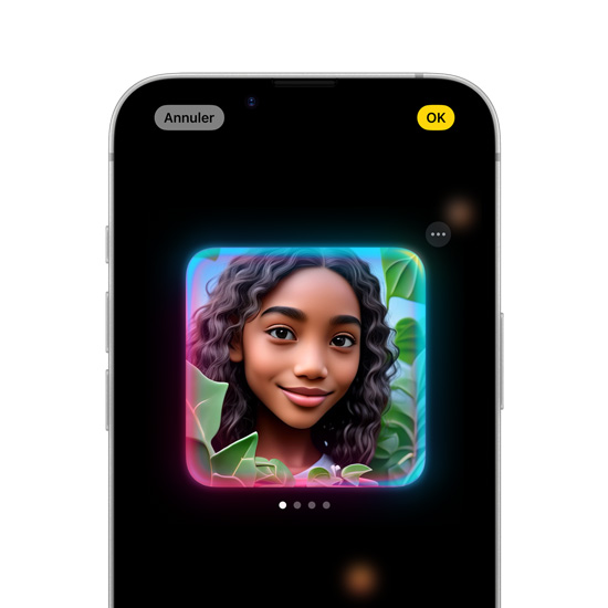 iPhone seize-e montrant l’app Image Playgrounds.