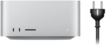 Mac Studio toitejuhtme kõrval