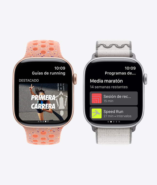 Dispositivos Apple Watch Series 11, app Nike Run Club, prestaciones Guías de Running y Programas de Entrenamiento