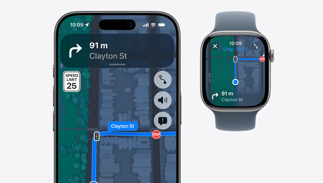 iPhone 17, Apple Watch Series 11, indicaciones paso a paso de Mapas en ambos dispositivos