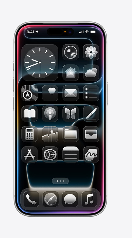 iPhonen näytöllä näkyy livekäännös kääntämässä viestiä saksasta englannin kielelle