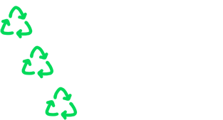 Titânio reciclado, cobalto reciclado e ouro reciclado.