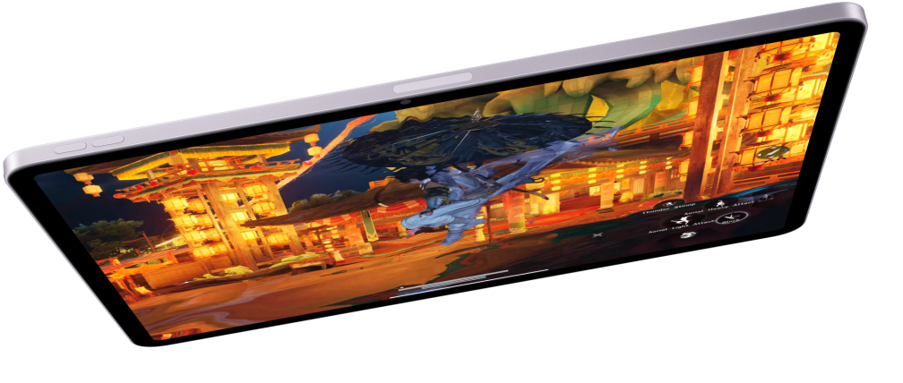 iPad Air ในแนวนอนและแสดงวิดีโอเกม, iPad Air อีก 2 รุ่นอยู่ด้านล่าง