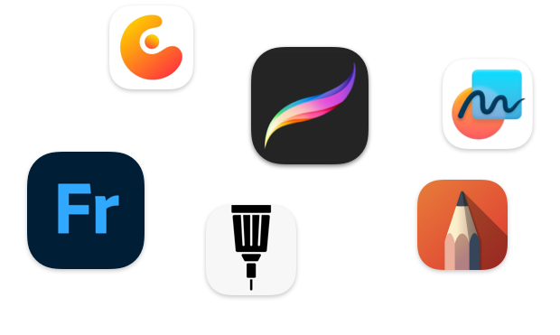 A selection of creative app icons.