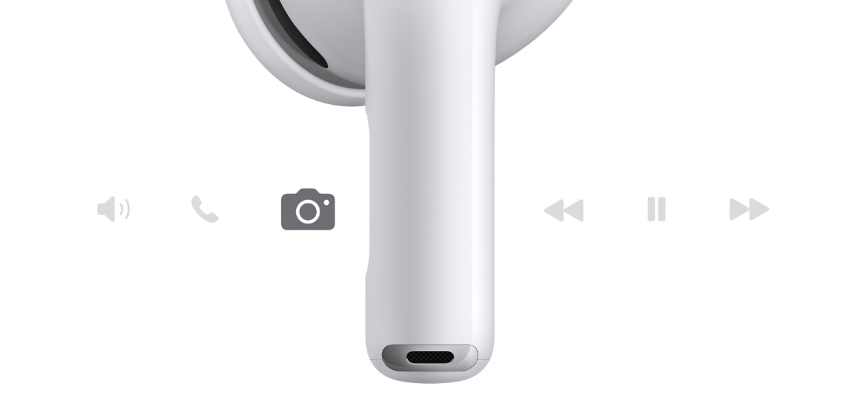 AirPods Pro 3, juhtmevaba kõrvaklapp, valge värv, lühike klapivars