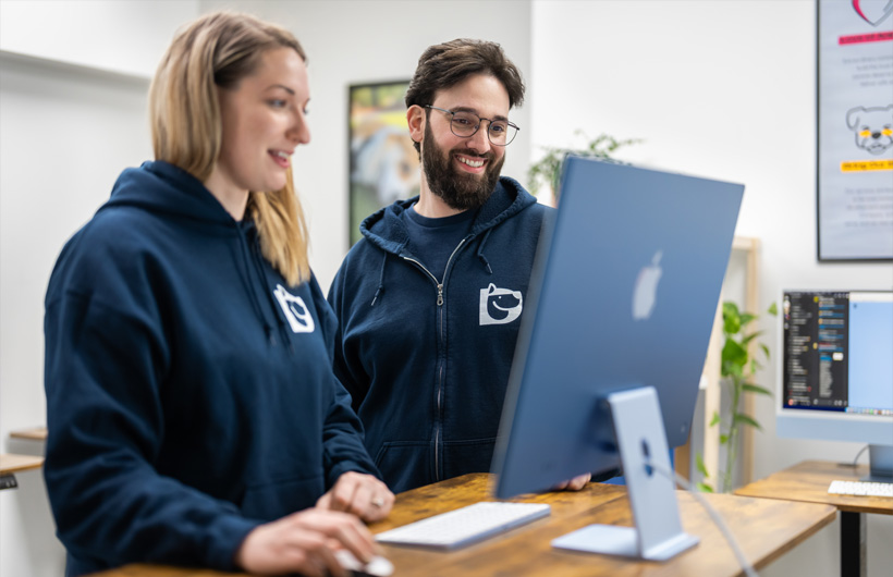 Auf dem großen Display des iMac kann die Betriebsleitung die Tagesdetails auf einen Blick sehen.
