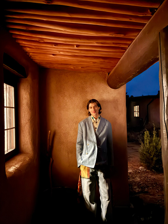 Photo of a person taken with Night mode camera feature.