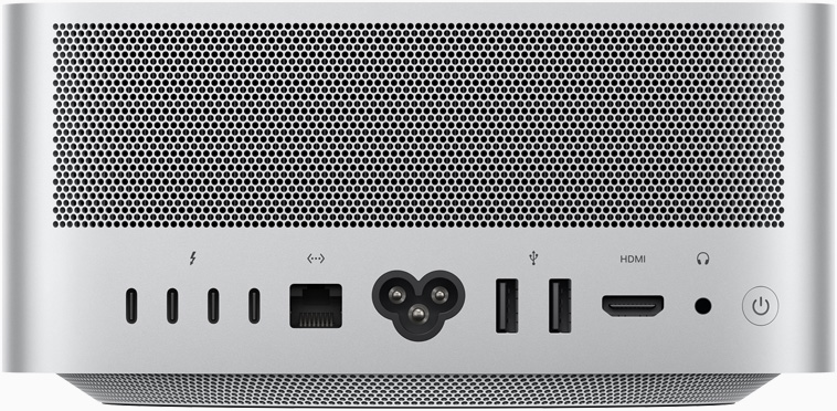 Mac Studio, stražnja strana